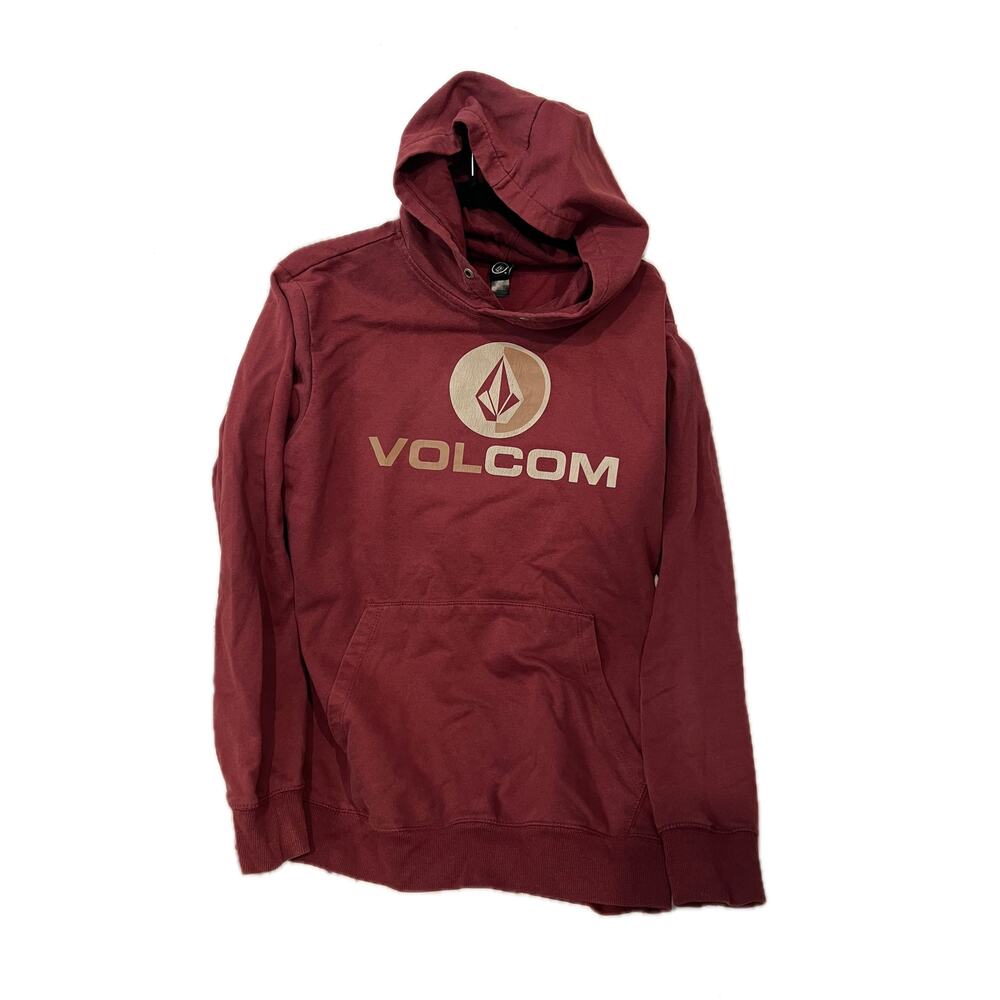 Volcom Burgundy Hoodie Mens M